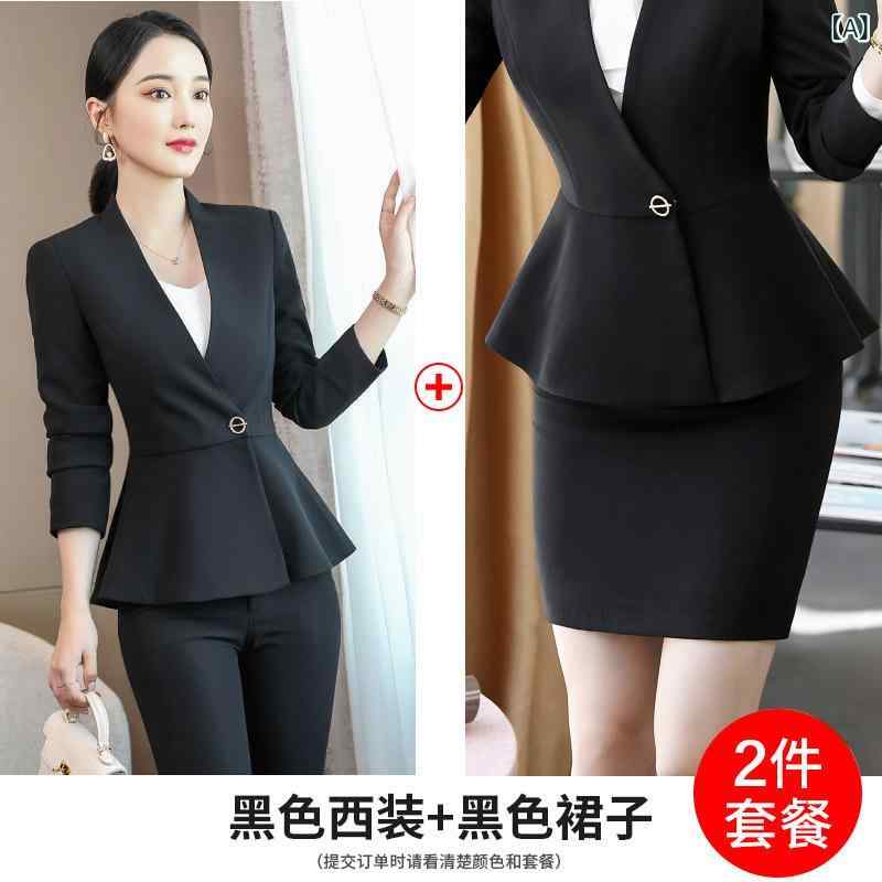 制服 セットアップ レディース 御前上等感 雅びやか 秋 長袖 泊まり 受け付け エステ赤ちょうちん 美容師 商行為 スコート ズボン下 黒いこと 青色 薄墨色 ポリエステル