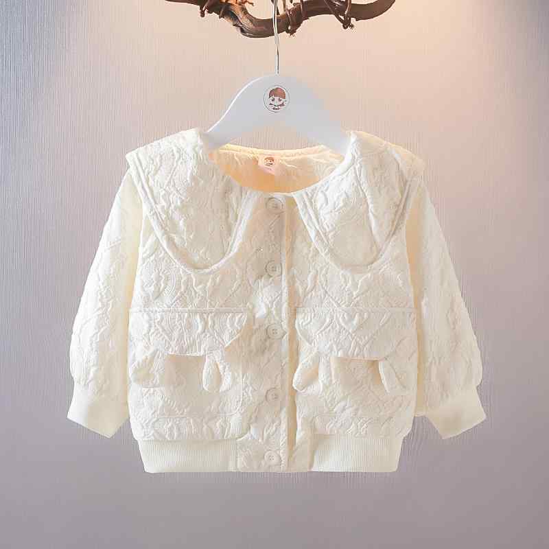 キッズ ファッション 女の子 かわいい おしゃれ 韓国 子供服 プリンセス 高級 コート 春　秋 カーディガン トップス シンプル うさぎ ガーリー 襟 アウター