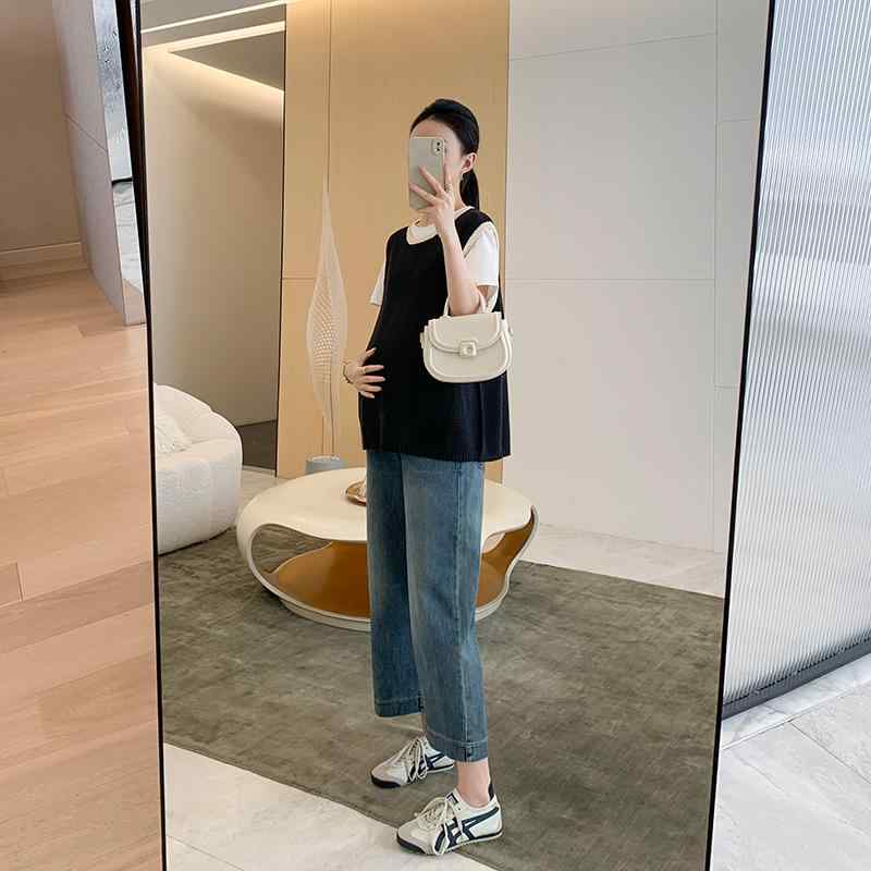 レディース ファッション 春秋 かわいい おしゃれ マタニティ 妊娠中 ベビー 赤ちゃん ベスト トップス パンツ シンプル シャツ 半袖
