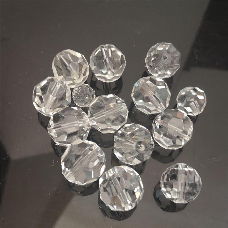 珠暖簾 DIYパーツ 水晶 菠蘿珠 地球珠 カーテン のれん 間仕切り ビーズ 光沢 クリア 透明 美式