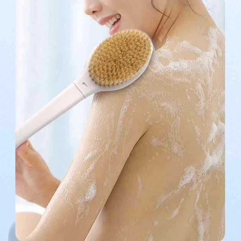 上半身毛はらい 後ろ側洗いもの毛はらい ロング手持ち部分 両面 やわらかい 豚毛 ナイロン毛 取りはずし能力のある