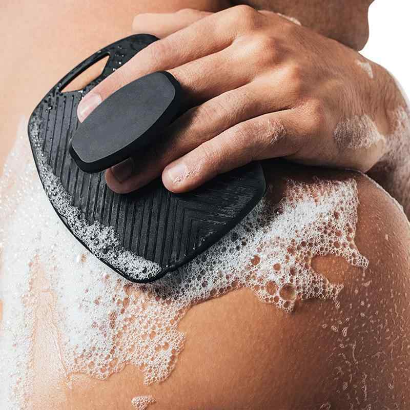 上半身毛はらい ケイ素樹脂 薄型 パステル色の 水浴び毛はらい 男女兼用 揉み療治毛はらい 引っ掛かり穴付き添い人 黒いこと 薄墨色 食料雑貨類級ケイ素樹脂 楕円面毛はらい3