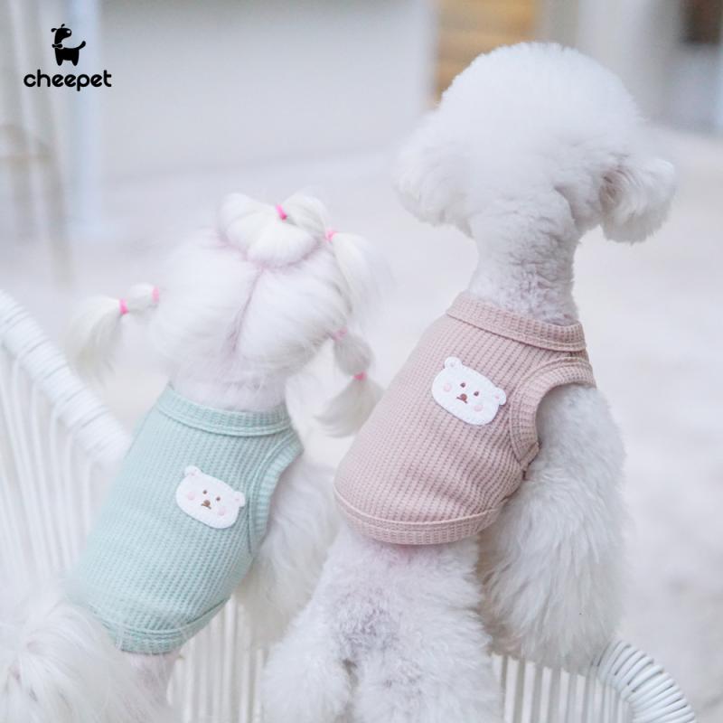 ペット服 小型犬 中型犬 犬 服 ドッグウェア ベスト 涼しい 通気性 伸縮性 普段使い お散歩 部屋着 かわいい 桃ピンク 灰青 緑 S M L XL 2XL3