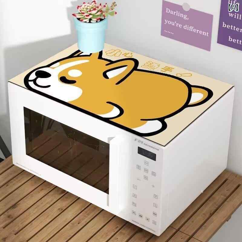 レンジカバー かわいい 防水 防油 ほこりよけ 電子レンジ 洗濯機 冷蔵庫 布|YKsakai