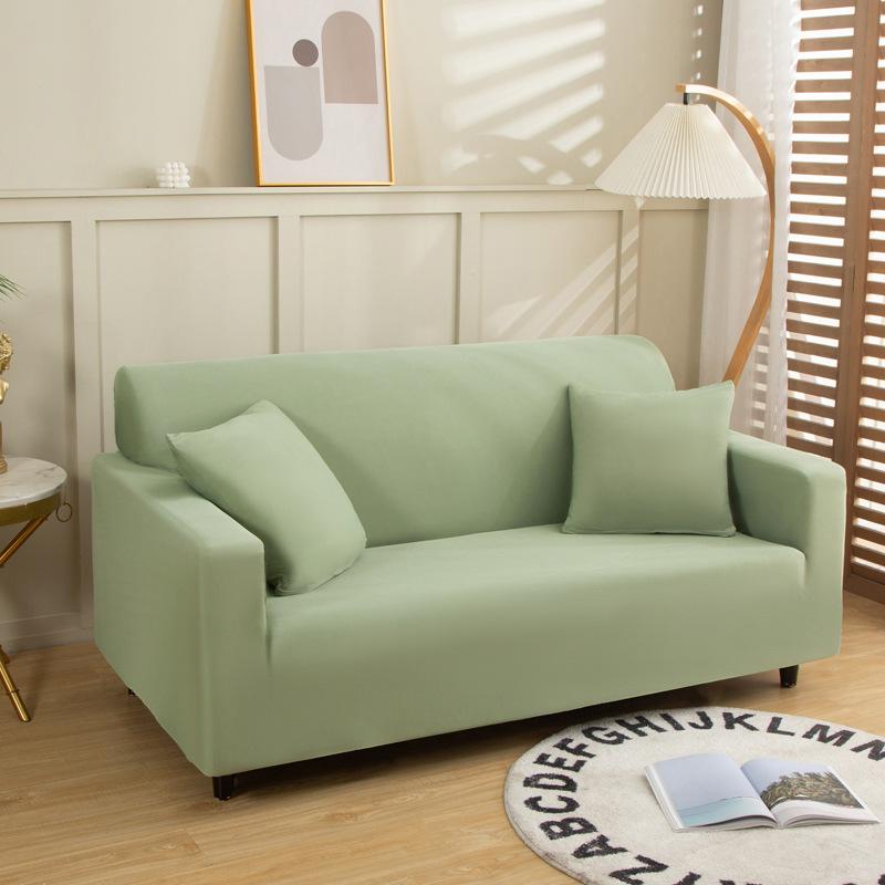 ソファカバー 全面カバー 接触冷感 滑り止め ソファ保護 無地 伸縮性 ソファ用 涼感 グリーン ベージュ イエロー ピンク グレー ブルー オレンジ3