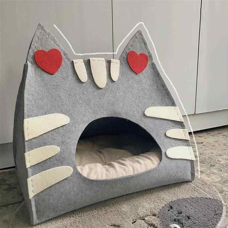ペットハウス 猫 トンネル 折りたたみ フェルト 多機能 迷路 ハウス3