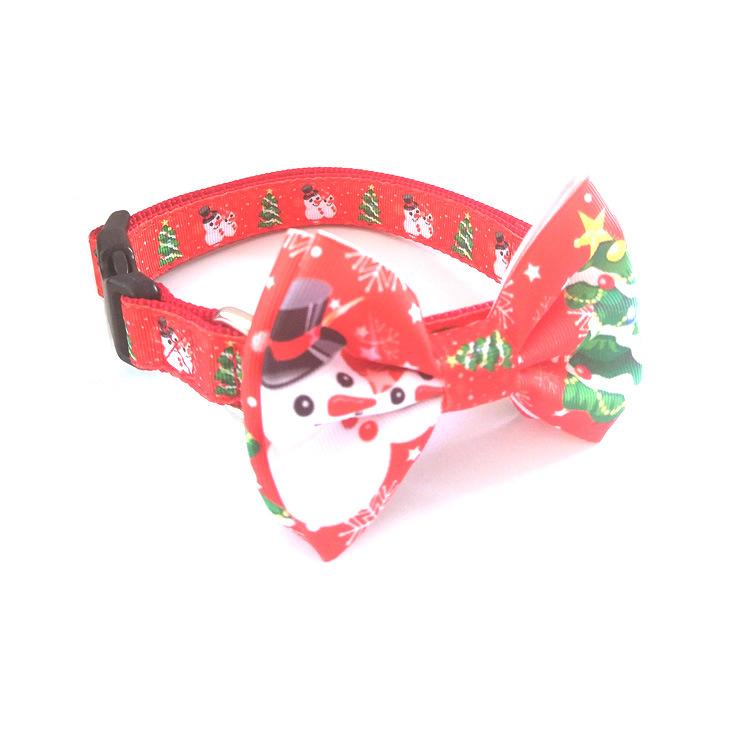 ペット用品 犬 首輪 クリスマス柄 ファッション プリント 犬用 頸圈 ナイロン製 小型犬 中型犬 大型犬 散歩 お出かけ かわいい グリーン クリスマスツリー 国王 クリスマス クリスマスギフト ヘラジカ クリスマス クリスマス雪だるま S M L3