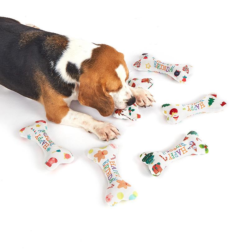 犬 猫用ぬいぐるみ 噛む手あそび 愛玩動物用 骨型 クリスマス 雪達磨 天然木 黒猫 ソックス ヘラジカ ビスケット 取り止める 剪断応力取り止める3
