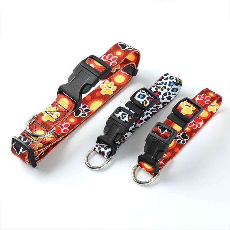 首輪 リード セット ペット用品 ポリエステル ヒョウ柄 犬用 猫用 牽引ロープ 幅25mm 長さ1500mm 首回り30-55cm 通年可能 カジュアル(x100)