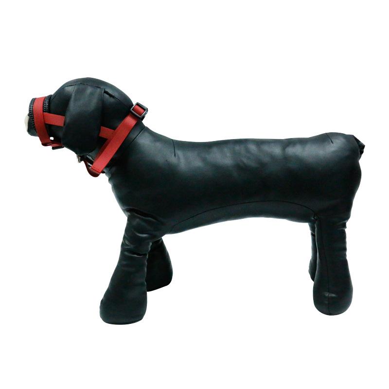 犬用口輪 首輪 噛みつき防止 吠え防止 拾い食い防止 PVC 犬用マスク 織テープ 小型犬 中型犬 大型犬 レッド ブルー ブラック(x50)