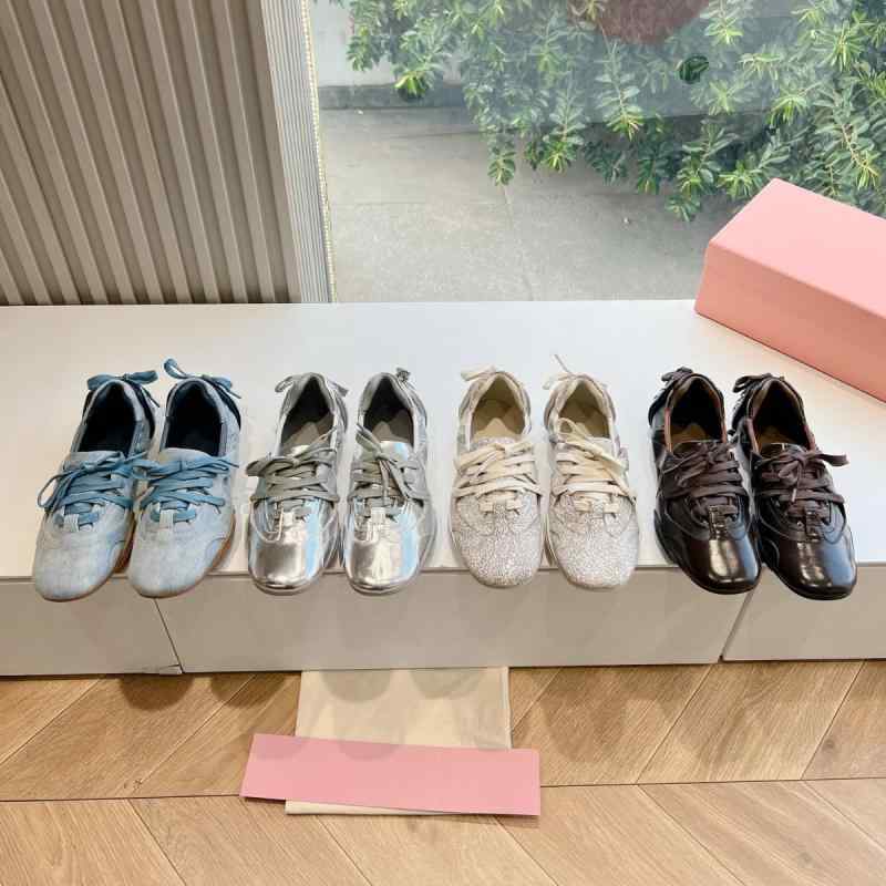 バレエシューズ レディース 羊革 フラットシューズ 革 紐靴 ローヒール ラウンドトゥ 歩きやすい 履きやすい 普段使い 通勤 旅行 婦人靴 かわいい おしゃれ ブルー コーヒー シルバー 花柄 春夏 秋冬