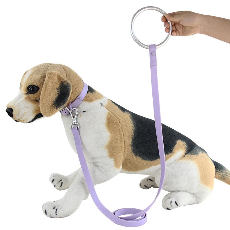 犬用先んじる 小型犬 中型犬 PVC ステンレス鋼 ほっつき歩く用先んじる パープル 15M 18M(x50)