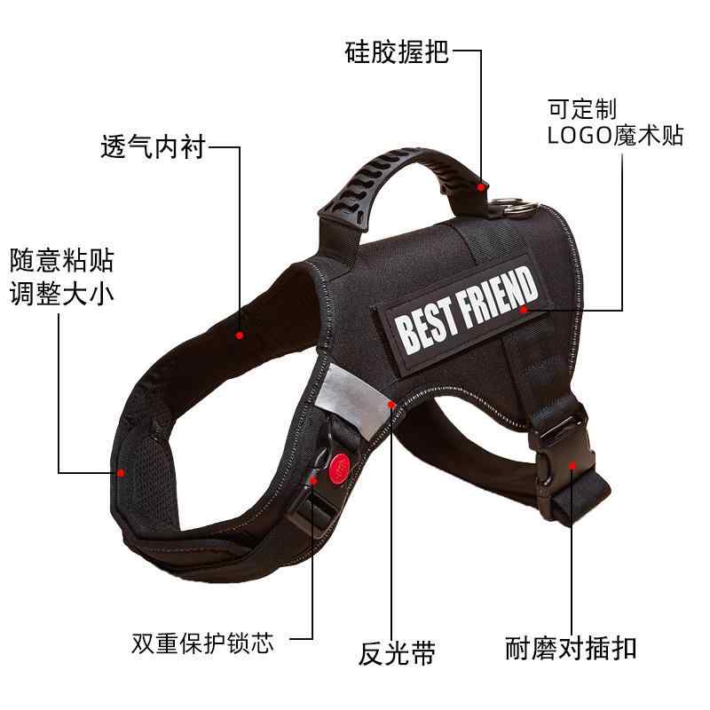 馬具 犬用 愛玩動物用 より良い 胴輪 大型犬 引っ張ること縄索 面チャック ほっつき歩く お出かけ 読み合わせる 胴輪 合わせる能力のある ナイロン製 黒いこと 赤いこと オレンジ色 緑であること 螢光緑であること 青色 偽装