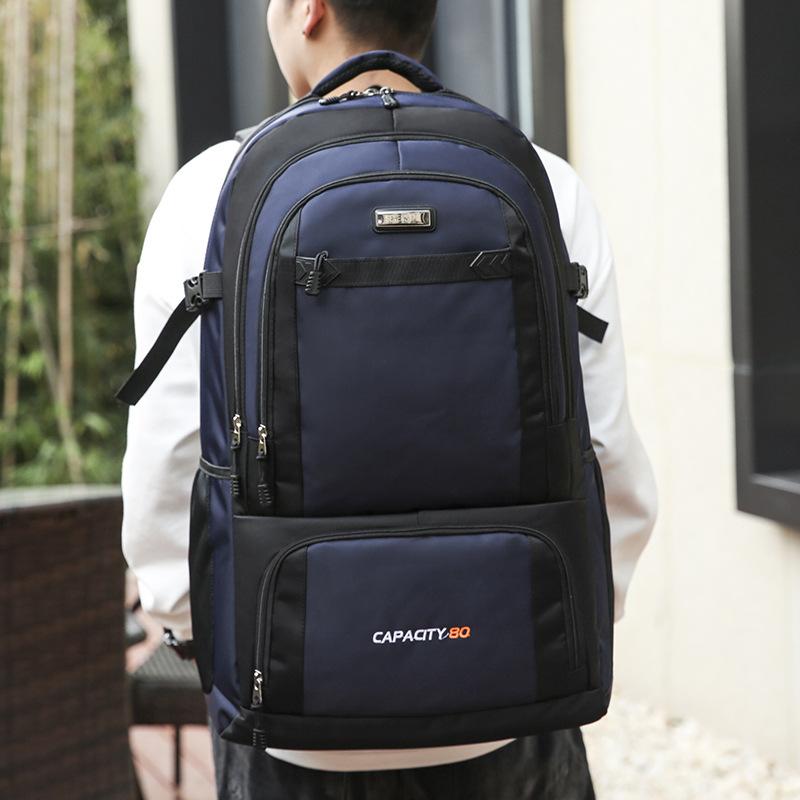 リュックサック 男性用 大容量 トラベルバッグ 旅行 登山 アウトドア 耐摩耗 通気性 56～75L オックスフォード布 レッド ブルー ブラック3