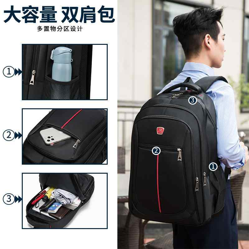 リュック メンズ 男性用 大容量 拡張機能付き スポーツ カジュアル 旅行 ビジネス 多機能 15インチ PC収納3