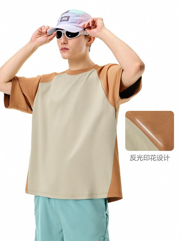Tシャツ メンズ 男性用 COOLMAX 吸湿速乾 アウトドア 登山 半袖 接触冷感 ポリエステル 切り替え カットソー トップス 普段使い スポーツ ウェア 運動着 部屋着3
