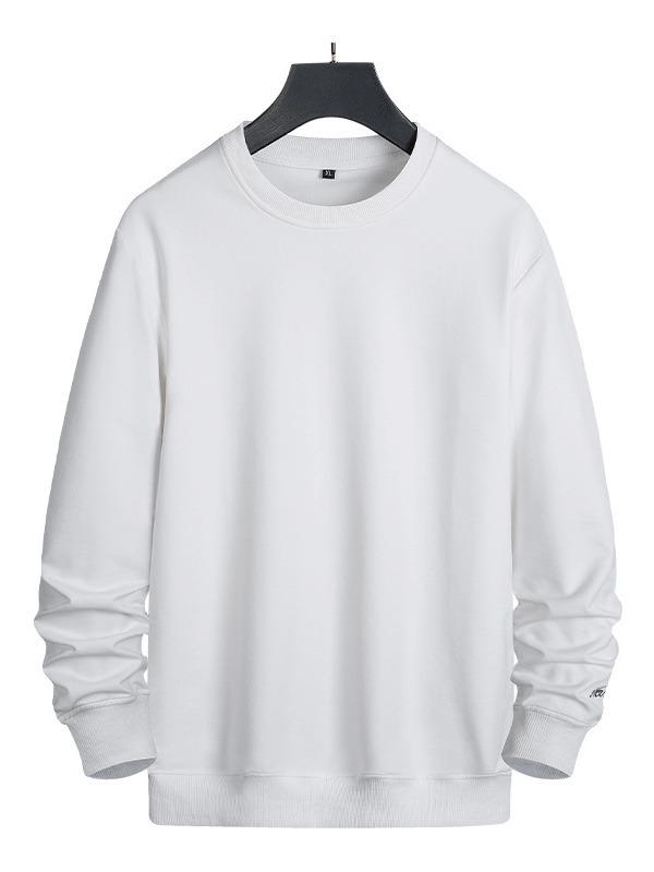 メンズ Tシャツ カットソー 長袖 コットン 春物 無地 ゆったり 大きめサイズ トレーナー ストリートファッション 黒 白 グレー コーヒー オレンジレッド3