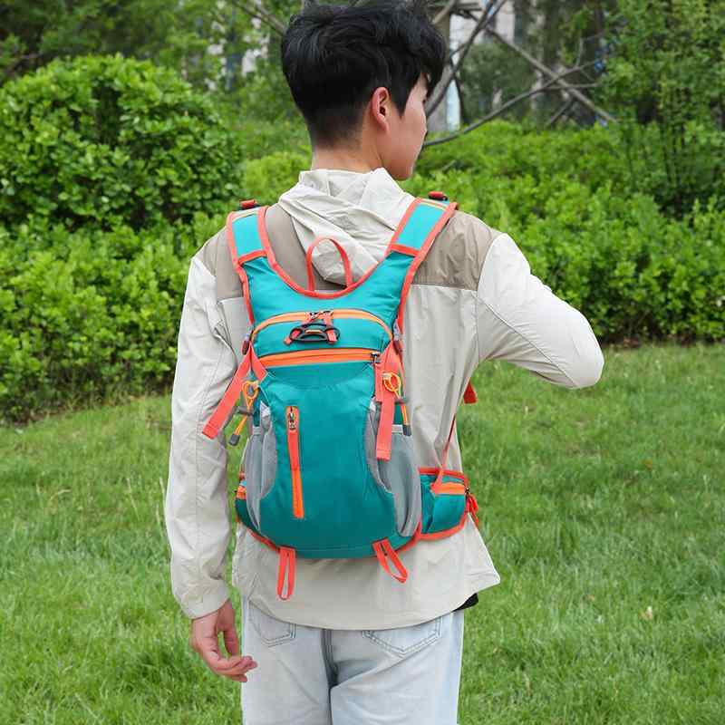 リュック 登山 レディース メンズ 軽量 丈夫 防水 大容量 トレッキング 遠足 旅行 スポーツ アウトドア 収納 深藍色 ブラック 深?色 橘色 湖藍色3