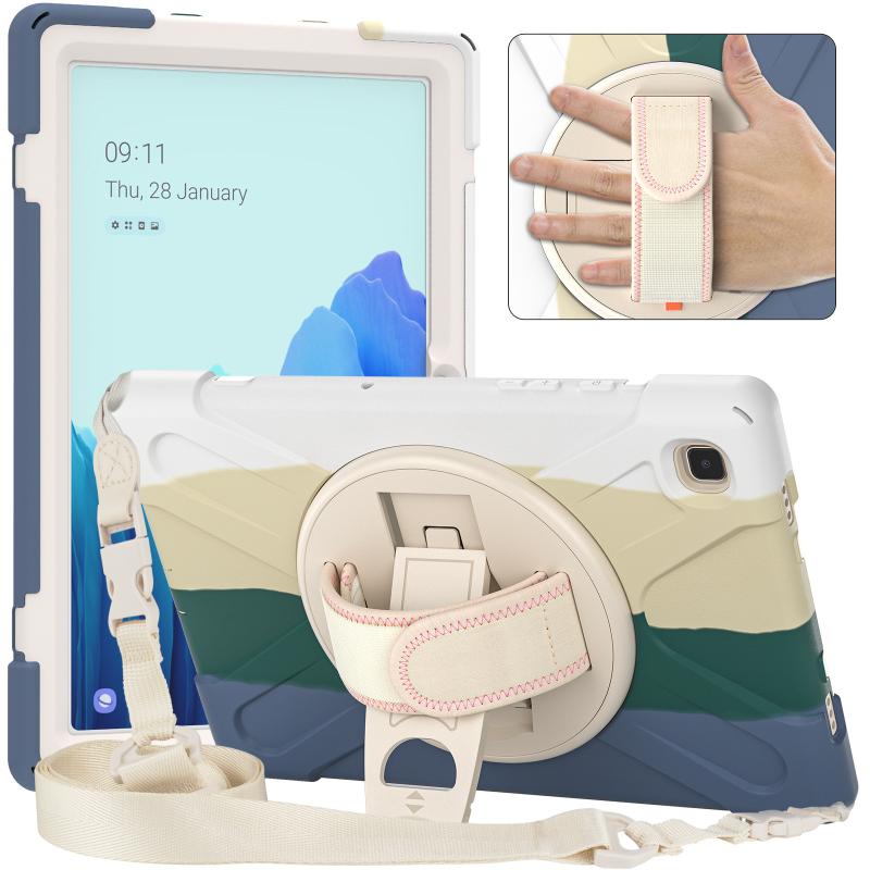 タブレットケース スタンド機能付き Samsung Tab A7 104 T500 衝撃吸収 シリコン PC 落下防止 回転 縦置き 横置き3 4,827円