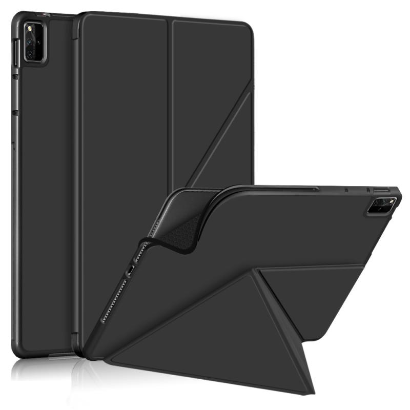 タブレットケース Huawei MatePad Pro 126インチ 全面保護 衝撃吸収 スタンド機能付き ブラック ネイビー グレー グリーン ワインレッド ローズゴールド3