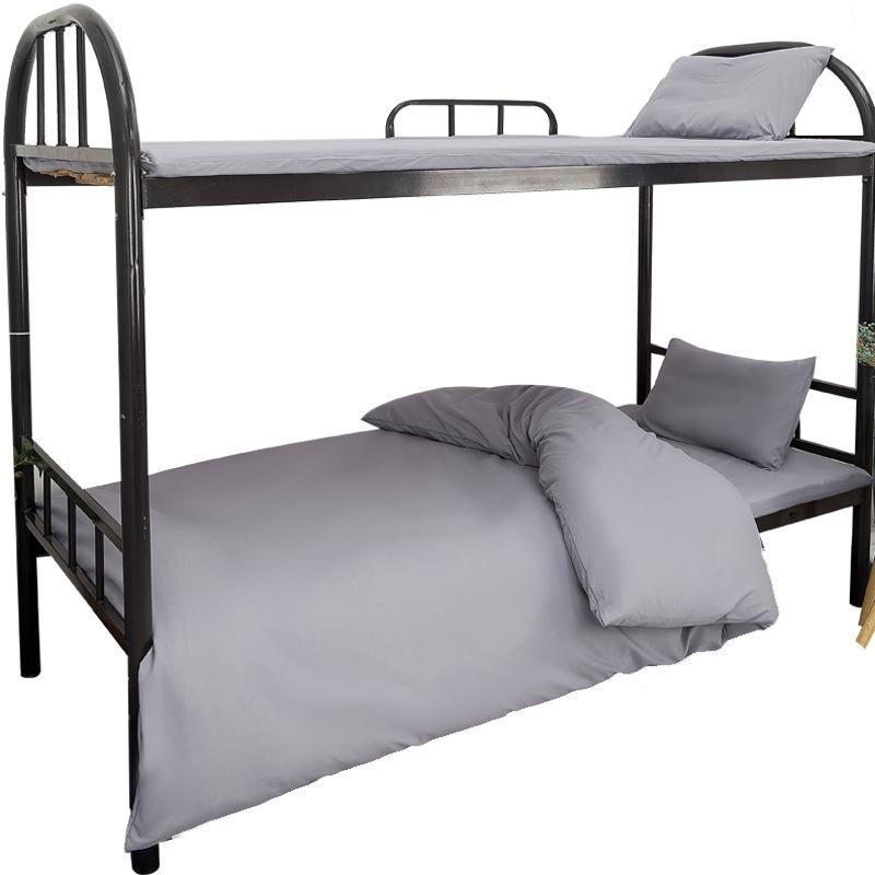 寝具 3点セット 90x190cm 120x190cm 針織コットン 無地 枕カバー マットレスカバー シンプル モダン ミニマリスト 学生寮 社員寮 軍隊 研修 蜜豆沙 浅グレー カーキ 空色 海洋藍 清緑