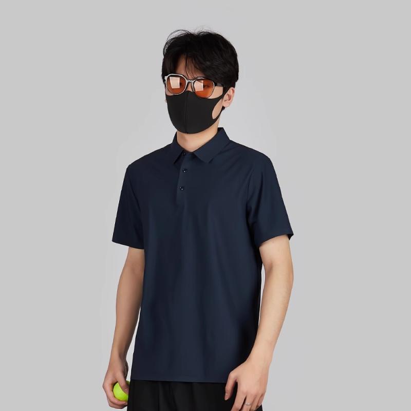Tシャツ 男性用 速乾 スポーツウェア ポリエステル テニスウェア 半袖 トレーニングウェア 無地 ブラック ネイビー ベージュ 吸湿性 通気性