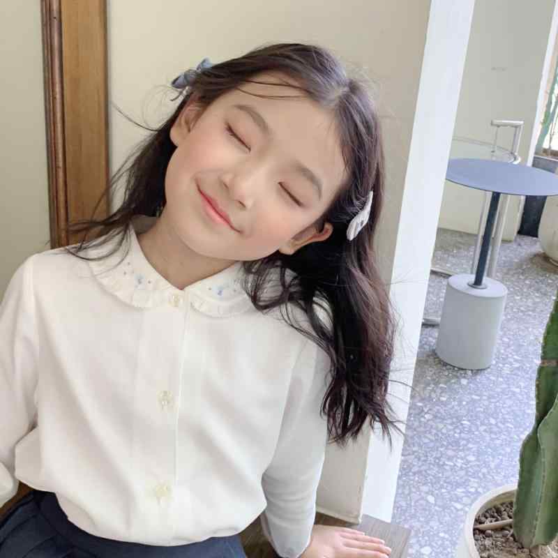 子供服 シャツ 長袖 秋冬 女の子 丸襟 トップス 綿100% かわいい 普段使い3 6,518円