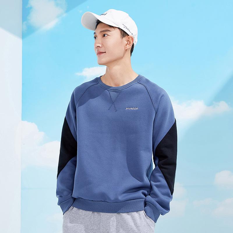 スウェット メンズ 男性用 コットン アウトドア 長袖 Tシャツ スポーツ カジュアル プルオーバー クルーネック トップス 切り替え 春3｜YKsakai