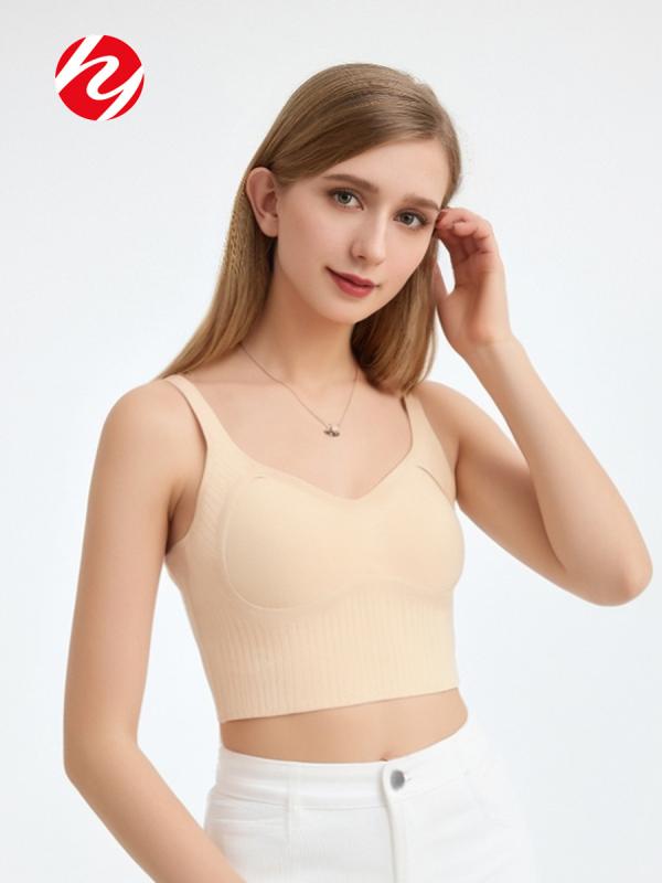 キャミソール レディース 桑蚕? シルク Vネック インナー 美背 接触冷感 吸湿 伸縮性 無縫製 ノンワイヤー ブラパッド付き 快適 普段使い3