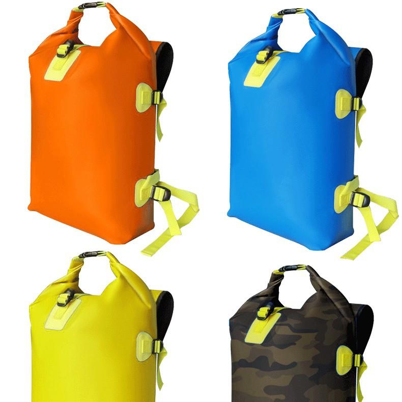 リュック 防水バッグ ショルダーバッグ 2way PVC 25L 大容量 男女兼用 イエロー ブルー オレンジ 迷彩 登山 旅行 海水浴 釣り 川3