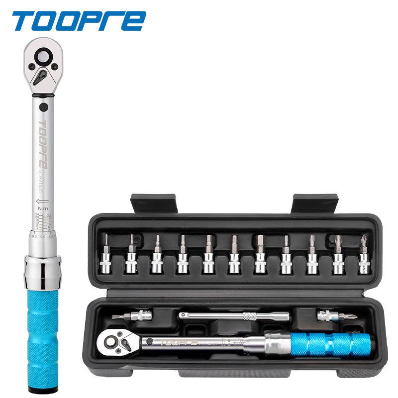 自転車用工具 プリセット型 トルクレンチセット 2-24Nm ラチェット式 1/4インチ 小型 調整可能3|YKsakai