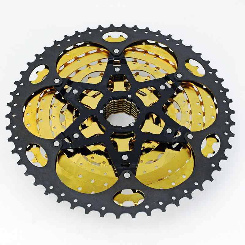 銀輪一部分 鎖歯車 12速 11-50T 11-52T マウンテンバイク MTB 金属元素製 黒いこと しろがね色 ゴールド 三鞭酒