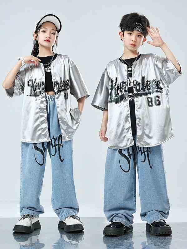 子供服 ストリートダンス 衣装 男の子 BBOY 野球 ジャケット アウター ダンスウェア ジャズ 発表会 春