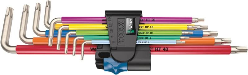 Wera(ヴェラ) 967/9シリーズ トルクス Lキー 六角棒レンチセットマルチカラー｜YKsakai