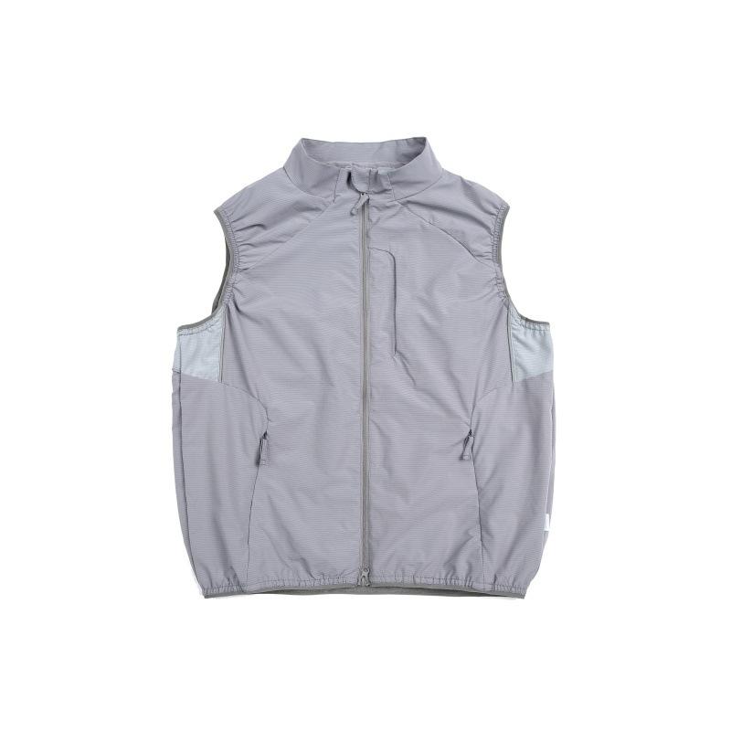 Tシャツ メンズ 男性用 ノースリーブ スポーツ メッシュ 切り替え 通気 速乾 防風 サイクリング ウェア ジレ ベスト 普段使い アウトドア 部屋着 軽量 グレー ブラック パープル 4,862円