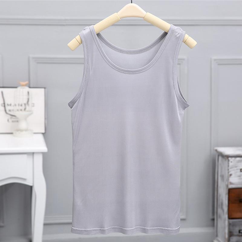 Tシャツ 男性用 シルク タンクトップ 桑蚕?100% 薄手 快適 部屋着 リラックス 普段使い ノースリーブ トップス 肌着 インナー 春夏