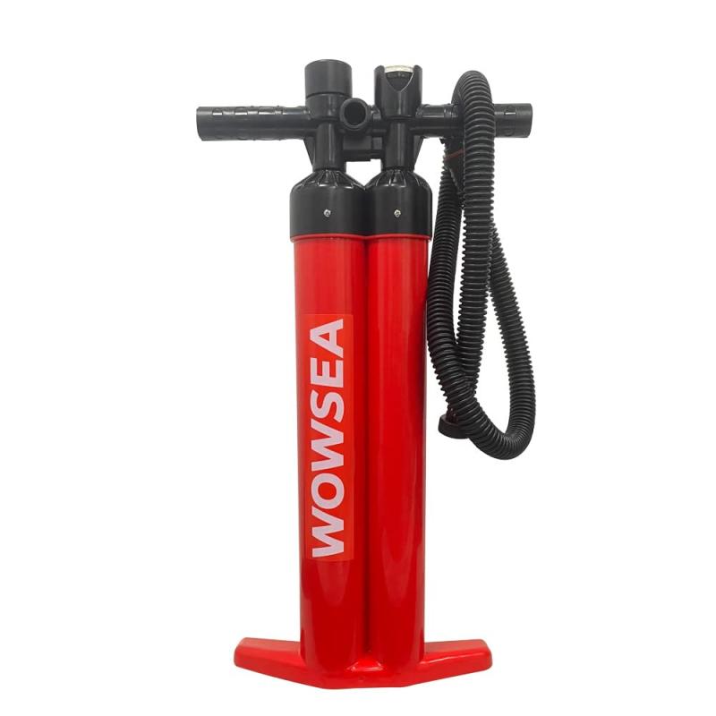 WOWSEA マニュアルエアーポンプ ダブルアクション 空気入れ&空気抜き 両対応 28psi インフレータブルSUP用 空気入れ