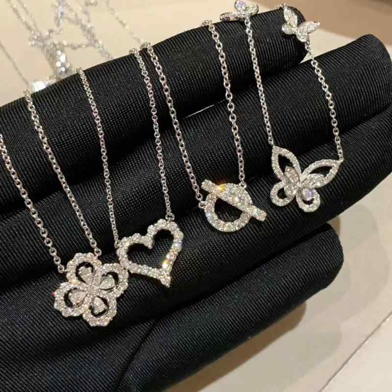 ネックレス レディース シルバー925 ジルコニア ハート ペンダント チョーカー 愛らしい かわいい 蛇骨チェーン ピンクゴールド ホワイトゴールド シルバー アクセサリー ジュエリー 5,036円