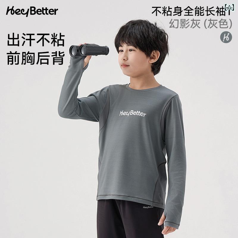 Tシャツ キッズ 春夏 長袖 吸湿速乾 接触冷感 モダール 子供 男女兼用 上着 グレー ホワイト パープル 涼感 柔らか 親子コーデ 部屋着