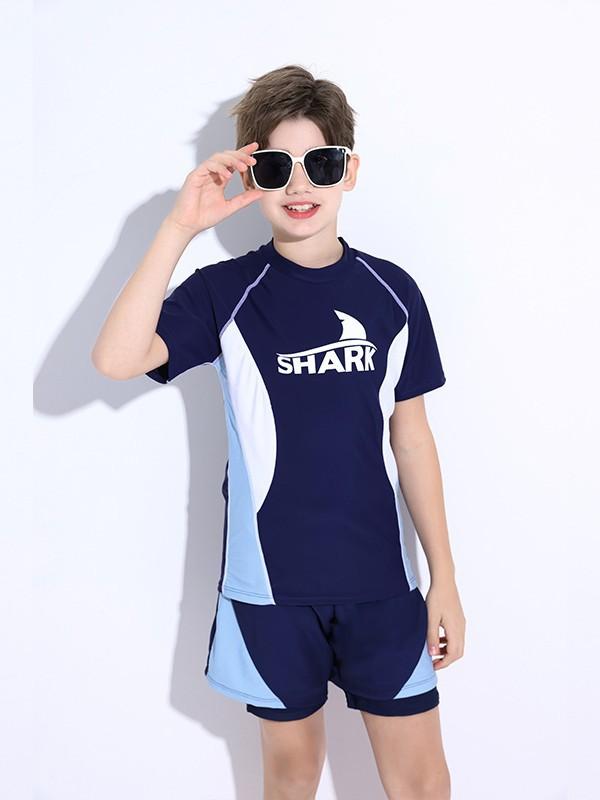 キッズ 水着 男の子 セパレート ショートパンツ セットアップ ジュニア 子供 スイミング 練習用 スポーツ 接触冷感 吸湿速乾 伸縮性 カートゥーン柄 ブラック 紺色3 4,761円