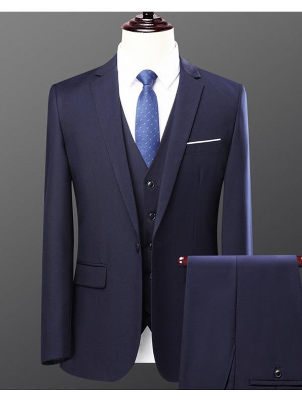 スーツ メンズ ビジネス 2ピース スーツ セットアップ フォーマル 礼服 結婚式 新郎 お洒落 細身 春秋冬3
