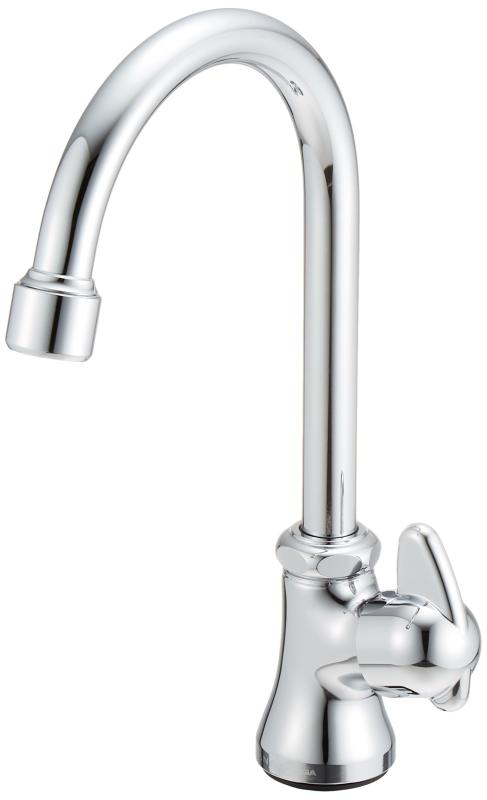 SANEI(サンエイ) ミニセラ泡沫立形ツル首自在水栓 レバーハンドル 90度開閉 JA565H-13