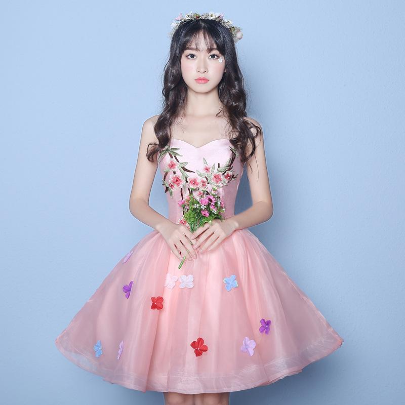 パーティードレス レディース パステルピンク ポリエステル チュール 発表会 演奏会 結婚式 二次会 ブライダル ホテル ウエディング 18歳 19歳 20歳 21歳 22歳 23歳 24歳