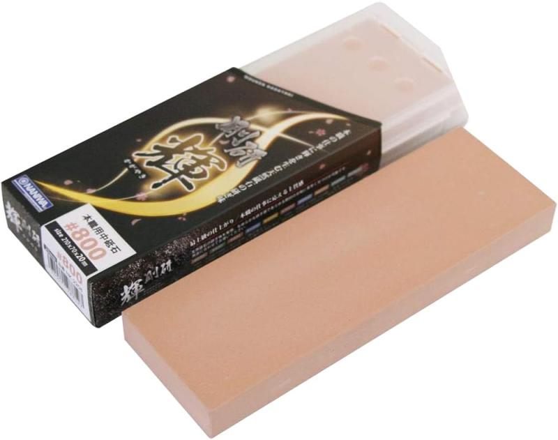 ナニワ(NANIWA) 本職用砥石 剛研 輝(かがやき) 研ぎ台兼収納ケース付き