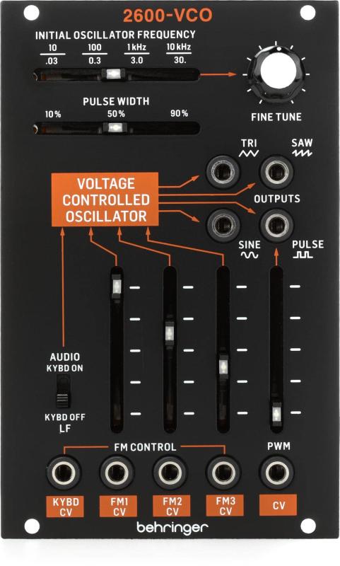 Behringer アナログシンセサイザー ユーロラックモジュール ユーロラック対応 アナログVCOモジュール 2600回路を再現 2600-VCO ブラック