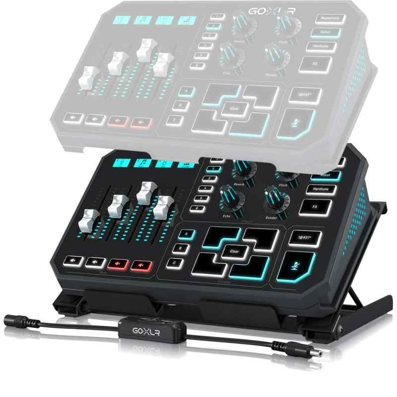 TC Helicon GOXLR用デスクスタンド 4段階の角度調整可能 ON/OFFスイッチ付き GO XLR DESK STAND