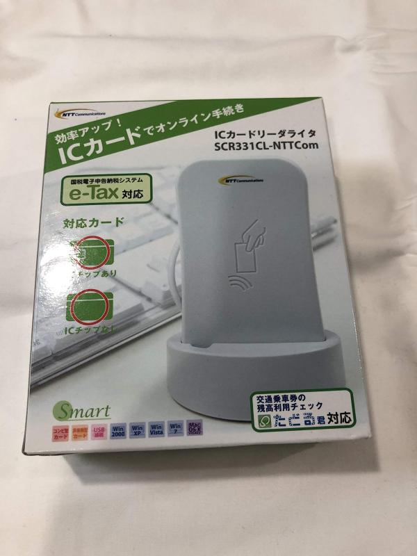 NTTコミュニケーションズ 非接触型ICカードリーダー・ライター e-Tax Win&Mac対応 NTT-ME SCR331CL-NTTCom