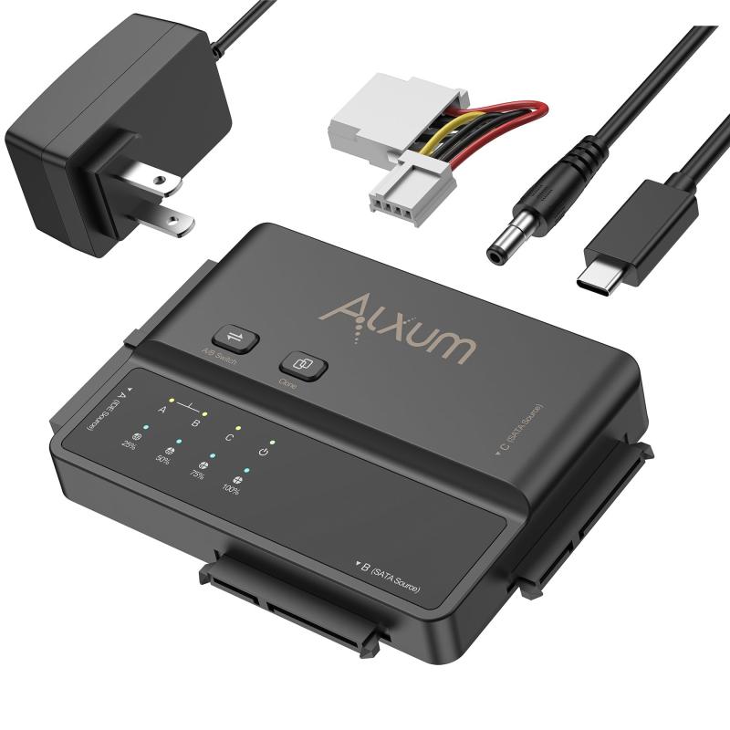 Alxum NVMe M.2 SATA IDE クローン スタンド クローン機能付き 6,589円