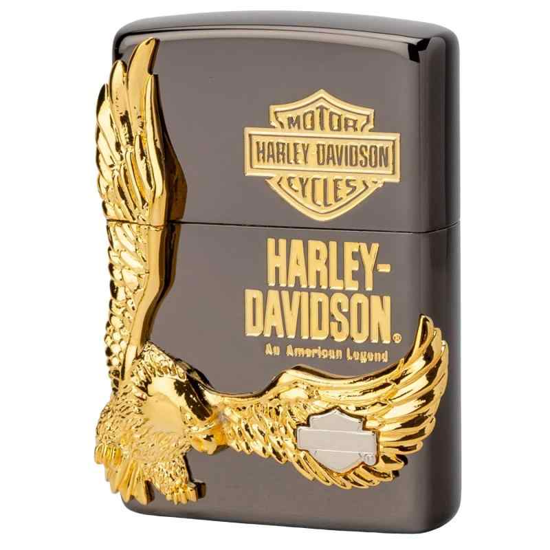 ZIPPO(ジッポー) ライター ハーレーダビッドソン 日本 イオンコーティング ブラック×ゴールド HDP-14