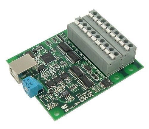 ワイツー USB 2.0対応 絶縁型デジタル入出力ボード 端子台タイプ DIO-8/8B-UBT|YKsakai